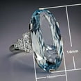 thumbnail image 2 of Elegant Jewelry Cubic Zircon 925 Silver Ring Women Engagement Gift Sz 6-10, 2 of 8