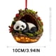 thumbnail image 2 of Adornos navideños, adornos navideños, regalos navideños, decoración de animales del bosque de 10 cm, colgante para árbol de Navidad, regalo navideño., 2 of 5