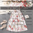 thumbnail image 3 of QTOCIO Toddler Girls Dresses, Baby Girl Summer Clothes, Fashion Girls Summer Short Sleeve Round Neck Ruffle Dress Princess Skirt, White, 11 Years, 3 of 8