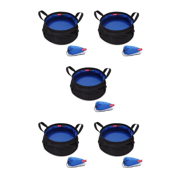 Cubo de agua al aire libre Sonducket 8.5L Bolsa de lavabo plegable portátil Nylon Reutilizable Contenedor de mochilero Type2 NO2