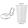 thumbnail image 3 of 24 Sets Pegboard Bins with Rings Style Pegboard Hooks with Pegboard Cups Pegboard Cup Holder Accessories Transparent, 3 of 4