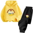 thumbnail image 2 of Conjunto de sudadera con capucha para niños y niñas de 3 a 14 años con estampado de dibujos animados de Pompompurin, estilo informal de calle kawaii, para deportes al aire libre, 2 of 4