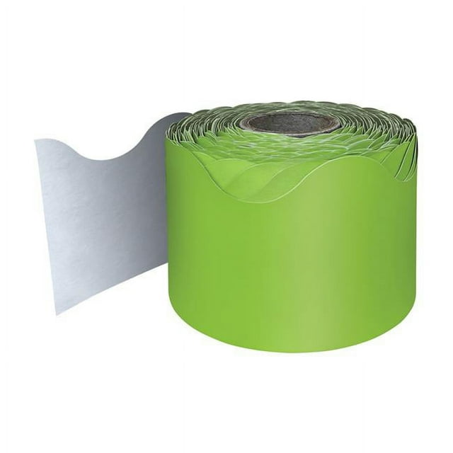 Carson Dellosa Education CD-108468-3 Bordures Roulées Festonnées, Lime - 3 Rouleaux