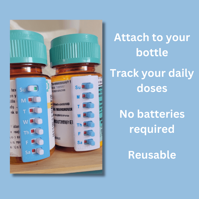 5 Pack Medication Tracker and Reminder, Take-n-Slide