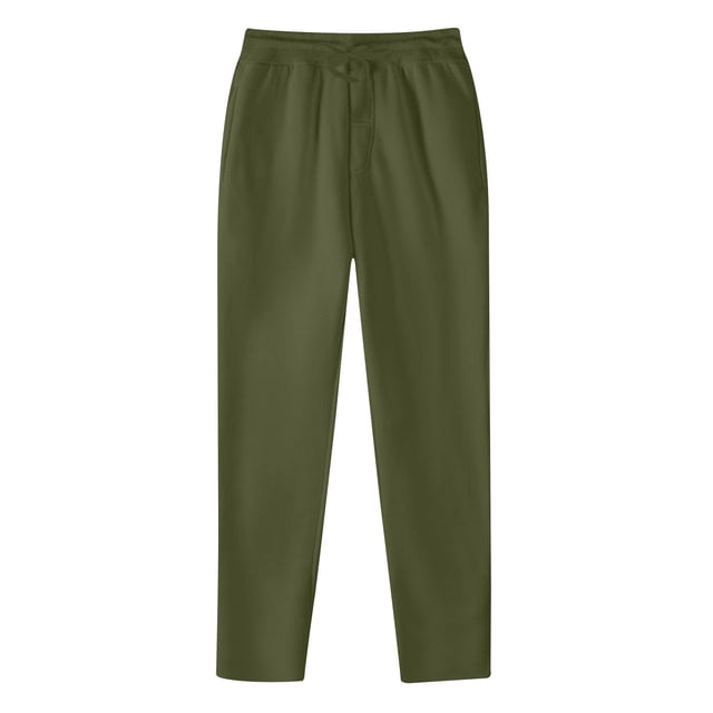 Pantalones deportivos casuales de hip hop para hombre - Pantalones de entrenamiento de color liso con cordones y bolsillos - Material tejido - Tallas S-XXXL
