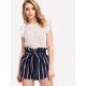thumbnail image 4 of Pantalones cortos de playa de verano a rayas con cintura elástica informal para mujer Namotu CZMR-YX204-8, 4 of 6