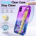thumbnail image 3 of NGB SUPREMACY For iPhone X/XS Phone Case Screen Protector Ring Holder Wrist Strap Lanyard Shiny Sparkly Glitter iPhone X/XS Case Cover, 3 of 11