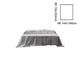 thumbnail image 3 of Sábana de Seda de Lujo | Gris | 168 X 224 Cm | Lavable y de Fácil Cuidado | 1 Pieza, 3 of 6
