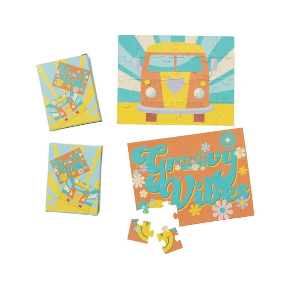 Groovy Party Puzzle Assortment - 12 Pieces