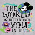 thumbnail image 2 of Disney - Mickey Mouse - The World Is Better With You In It - Men's Jersey Tank Top, 2 of 4