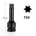 thumbnail image 1 of 1Pc 1/2Inch Hex Torx Screwdriver Bit Drive Socket Adapter Head T20 T40 T30 T100, 1 of 9