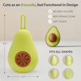 thumbnail image 2 of Makeup Sponge Holder, Avocado-Shape Silicone Beauty Make Up Blender Case with Hanging Rope for Travel, Avocado Avocado Avocado, 2 of 5