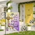 thumbnail image 5 of diyeu Christian Easter He Has Risen Decorative Garden Flag, Religious Cross Lily Flower Gradient Pastel Yard Outside Home Decorations, Spring Bible Burlap Outdoor Small Decor Double Sided 12 x 18, 5 of 6