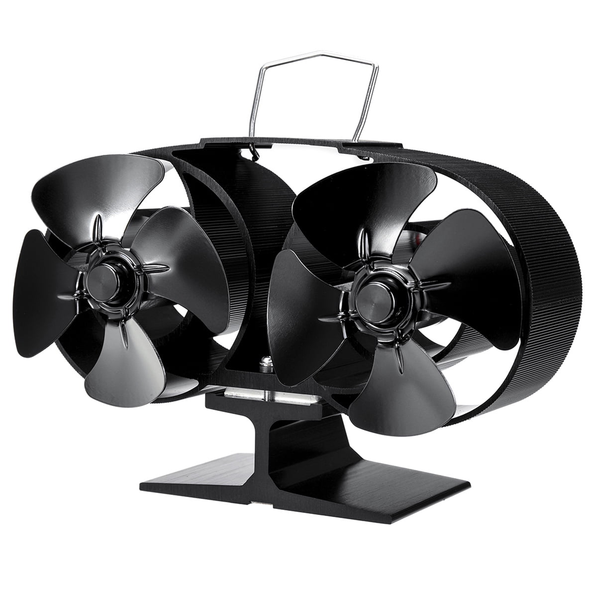 8-Blade Stove Fan Double Head Stove Top Fan Fireplace Heat Powered Fire  Burner Wood Log Burning Eco Friendly Silent 340℃ | Walmart Canada