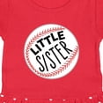 thumbnail image 3 of Inktastic Little Sister- Baseball Girls Toddler Dress, 3 of 4