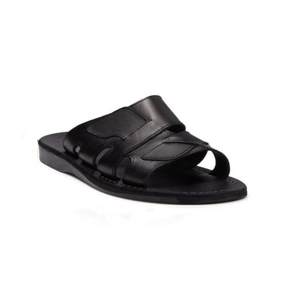 Mateo - Leather Open Toe Slide Sandal - Mens Sandals