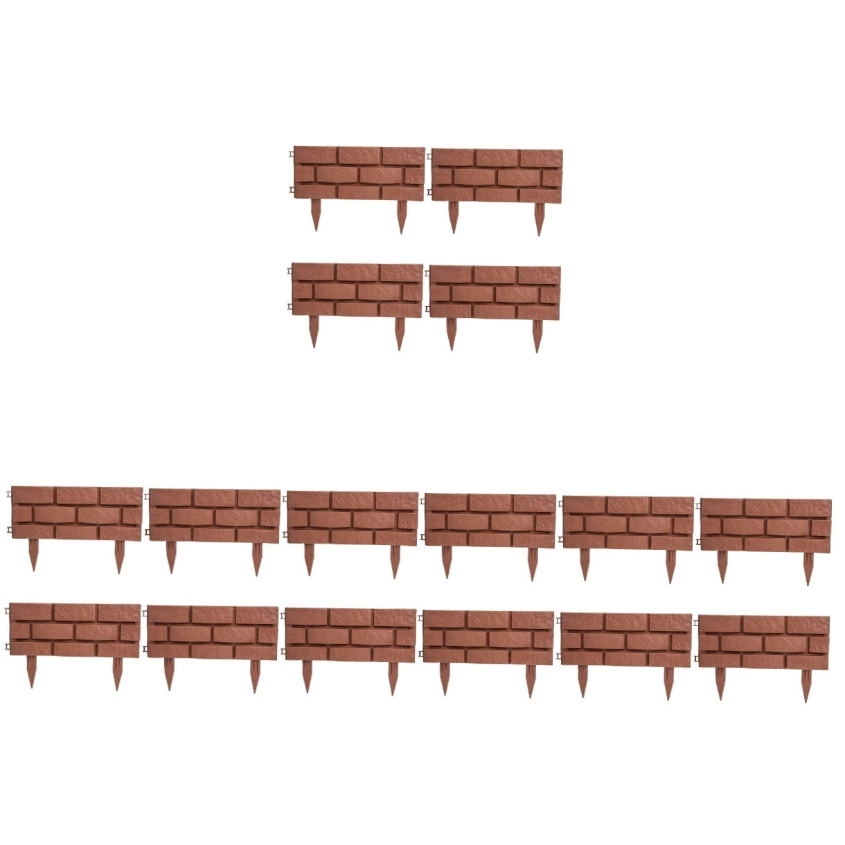 unbranded 16 pcs  Plastic European Style Fences Garden Decorative Fence Garden Decorations
