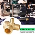 thumbnail image 2 of 3-Way Brass Check Valve with External Thread - One-Way Air Compressor with Compressor, 2 of 5