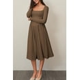 thumbnail image 4 of Vestido midi CHYRII para mujer, moda primavera 2025, cuello cuadrado, 4 of 7