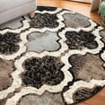 thumbnail image 7 of Superior Viking Trellis Indoor Large Area Rug, 5' Round, Chocolate, 7 of 7
