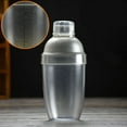 thumbnail image 2 of ADDHAT 1 Piece Mixer Shaker Round Silver 530cc Capacity Impact-resistant For Home Bars, 2 of 8