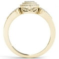 thumbnail image 3 of Imperial 1/5ct TDW Diamond 10K Yellow Gold Halo Engagemet Ring, 3 of 5