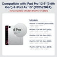 thumbnail image 2 of GGMCN for iPad Pro 11 Inch Case 2024, Compatible with iPad Pro m4, Portrait/Landscape Magnetic Case with Pencil Holder, 4 Standing Angles and - Black, 2 of 9
