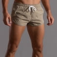 thumbnail image 2 of Pantalones cortos de entrenamiento para hombre, atléticos, ligeros, de secado rápido, con cintura elástica, de 3 piezas de longitud, ropa deportiva, 2 of 5