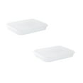 thumbnail image 1 of Oleegame 2PC Kids Snack Boxes For School Box Storage Cold Fish Transparent Fresh-Keeping Box Superimposable Refrigerator Kitchen，Dining Bar White, 1 of 9