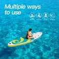thumbnail image 3 of Bifanuo Inflatable Stand Up Paddle Board with SUP Paddles, Fins, Valve Adapter. Non-Slip Deck, Wide Stance, Bottom Fin. Ultra-Light SUP for All Skill Levels, 3 of 7