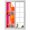 Multicolor, variant on Pink Orange Window Privacy Film, Geometric Modern Abstract Oil Painting Static Cling UV Sun Blocking Heat Control Window Tint Day and Night, Non-Adhesive One Way Windows Privacy Cover 29.5''x78.7''