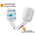 thumbnail image 4 of Multi-Purpose Easy Adhesive Plastic Child Safety Lock No Screws Magnets Secure Furniture for Kitchen Cabinets Ovens Toilet Seats, 4 of 9