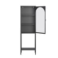 thumbnail image 6 of Benoît 62.99-inch Black One Door Metal Storage Cabinet with Fluted Clear Door, 6 of 8