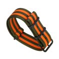 thumbnail image 1 of Bracelet de Montre en Nylon Canvas Bracelet Tissé Intégré Remplacement Intelligent Compatible avec Plusieurs Modèles (Vert Orange, 20mm), 1 of 8