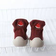 thumbnail image 5 of Quealent Baby Sock Shoes Boys Girls First Walking Shoes Non Slip Lightweight Toddler Infant Indoor Outdoor Wine for Size 7, 5 of 6
