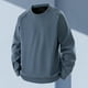 thumbnail image 1 of pstuiky manga larga de hombre, Blusa/camiseta informal de cuello redondo de color liso para hombre camisetas de hombre xxxxxl, 1 of 9