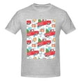 thumbnail image 4 of Bingfone Watercolor Red Truck And Fir Tree Men'S Loose Fit Short-Sleeve Pocket T-Shirt, 4 of 7