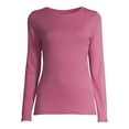 thumbnail image 2 of Time and Tru Women's Long Sleeve Rib T-Shirt, 2 of 6