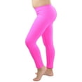 thumbnail image 4 of ToBeInStyle Girls' Nylon-Spandex Blend Full Length Leggings - Hot Pink - L/XL, 4 of 6