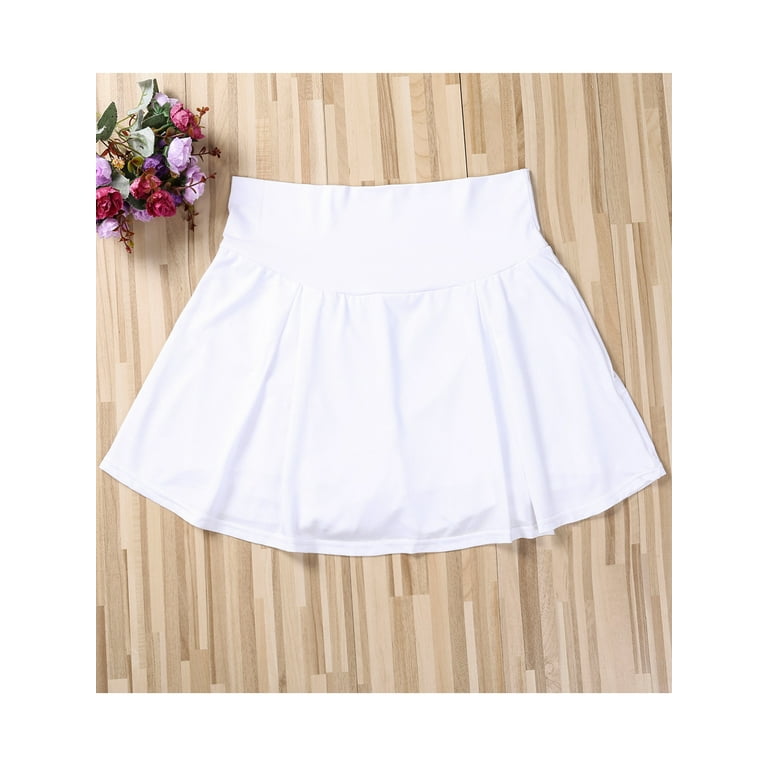 White tennis 2025 skirt walmart