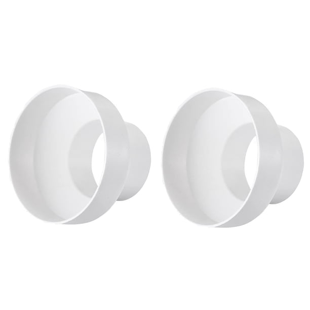 2X Reductor de Tubo de Ventilación Adaptador de Tubo Adaptador de Conducto de Aire Conector de Tubo (200-150mm)