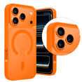 thumbnail image 4 of Funda Transparente con Color NARANJA Compatible con MagSafe para iPhone 17 Pro, Protección Antigolpes Ultrafina, TPU + Silicona Resistente, 4 of 6