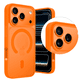 thumbnail image 4 of Funda Transparente con Color NARANJA Compatible con MagSafe para iPhone 17 Pro, Protección Antigolpes Ultrafina, TPU + Silicona Resistente, 4 of 6