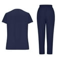 Scyoekwg Scrubs for Women Set Loose Solid Color Sweatsuits Sets Trendy