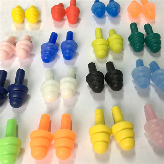 Bouchons D'oreilles étanches - Lot De 4 Paires En Silicone - Pour Natation, Plongée, Douche - Réutilisables - 10