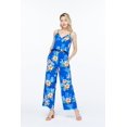 thumbnail image 5 of Combinaison Hawaïenne à Bretelles avec Poches pour Femmes en Bleu Hibiscus m, 5 of 5