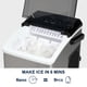 thumbnail image 3 of Máquina de hielo portátil Koolatron para encimera, acero inoxidable, 26 kg/d, 3 of 7