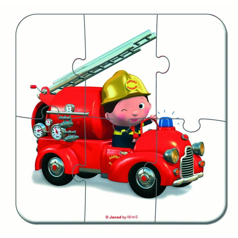 ▻ Notre magnifique Puzzle Janod Fleurus le camion de Léon