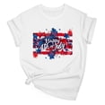 thumbnail image 2 of Goodtrade8 Women's Short Sleeve Shirts Summer Graphic Pullover USA Years Anniversary 4th of July Independence Day Fashion Casual Red White and Blue Tops for Women Crew Neck, 2 of 6
