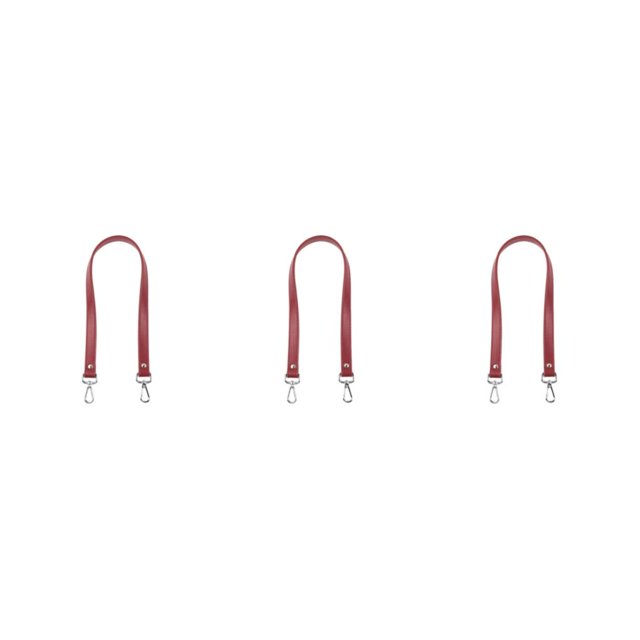 mmirethe Stylish Bag Strap Classic With Craftsmanship And Multi-Color Range PU Leather Winered 3Set